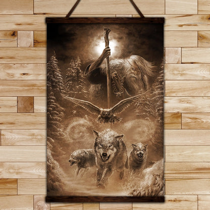 VK009 - Odin - Viking Canvas With The Wood Frame