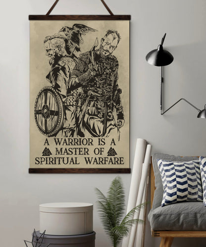 VK051 - Spiritual Warfare - Viking Canvas With The Wood Frame