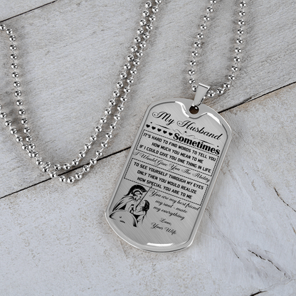 Warrior - Spartan - Wife To Husband - You Are Best Friend My Soul - Mate My Everything - Luxury Dog Tag - Military Ball Chain