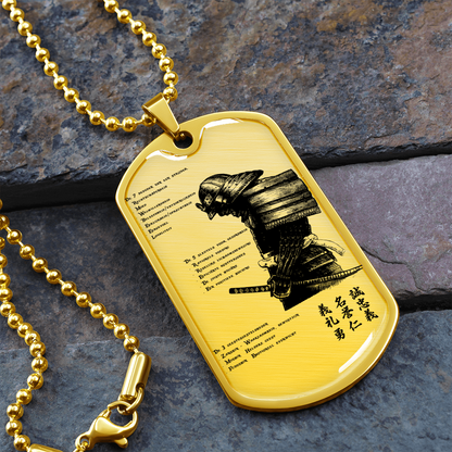 Samurai - 7 5 3 CODE - Dutch - Luxury Dog Tag - Military Ball Chain