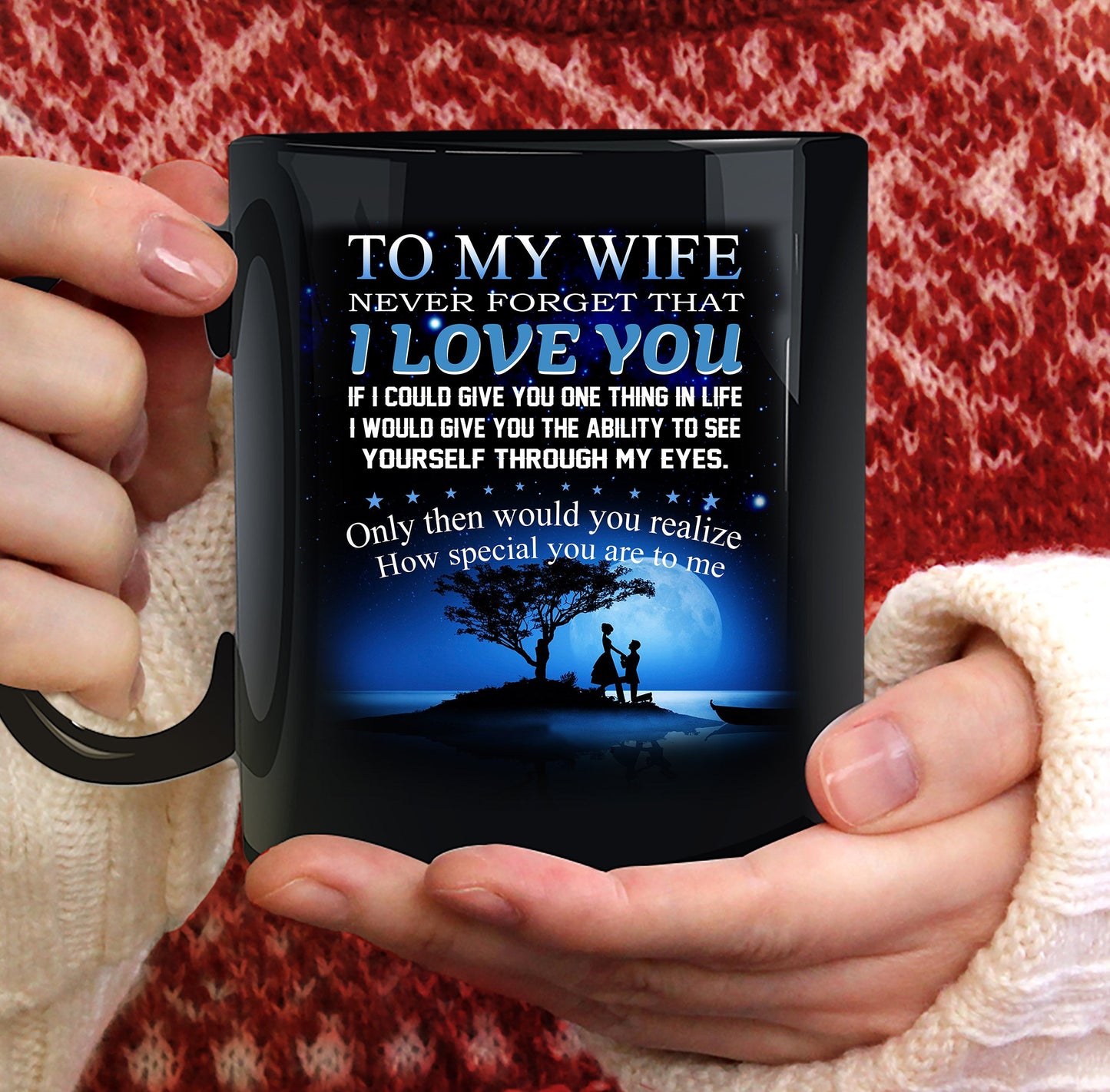 l4 lighting frame canvas to my wife i love you- dragon ball - mug canvas poster all style
