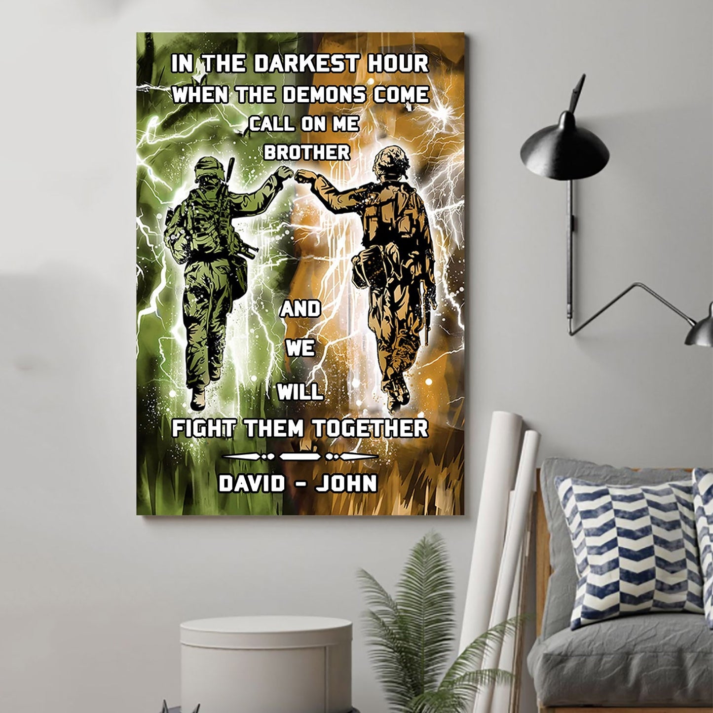(b1) call on me brother- dragon ball - goku vegeta- soldier - naruto - canvas poster all style